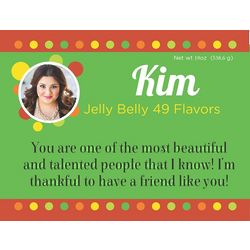 Jelly Belly with Personlized Photo Label