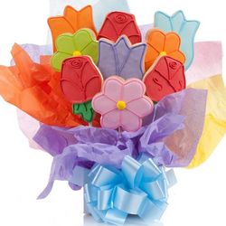 Lovely Flowers Cookie Bouquet