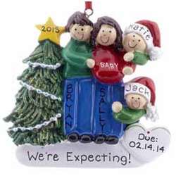 Personalized Expecting Family Ornament