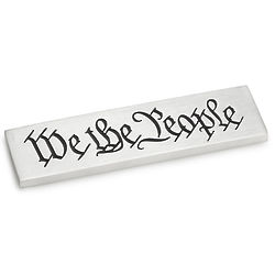 We the People Pewter Paperweight