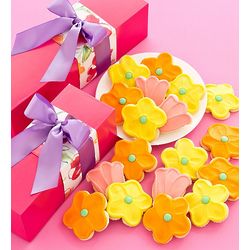 Spring Floral Cutout Cookies Gift Box