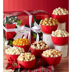 Christmas Winter Floral Jumbo Popcorn Gift Box