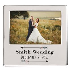 Personalized Arrow Silver-Plated Picture Frame