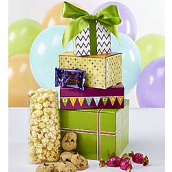 Birthday Present Sweets Gift Tower