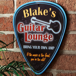 Personalized Guitar Lounge Sign