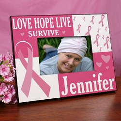 Personalized Breast Cancer Awareness Picture Frame