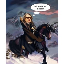 Personalized Ride a Horse Caricature Art Print
