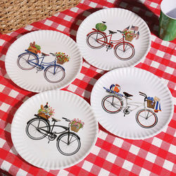 Vintage Bicycle Dinner Plates