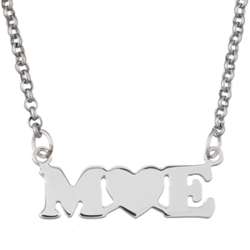 Couples Initial Heart Necklace