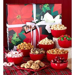 Christmas Winter Floral Snacker's Choice Gift Box