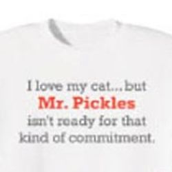 Personalized I Love My Cat Commitment T-Shirt
