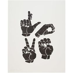 Remember to Love Sign Language Transfer Print