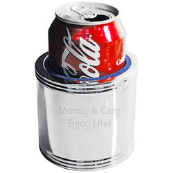 Engraved Silver Bachelor's Can Cooler