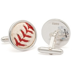 Chicago Cubs MLB Authenticated Baseball Stitches Cufflinks