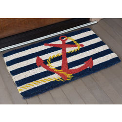 Handwoven Nautical Coir Doormat