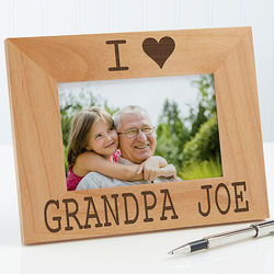 I or We Love Him Personalized Picture Frame