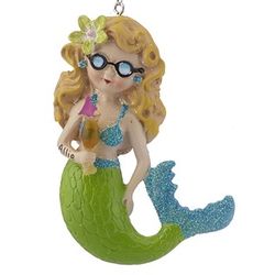 Personalized Playful Mermaid Ornament