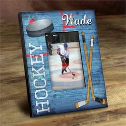 Personalized Kid's Hockey Picture Frame