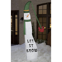 Let It Snow Holiday Banner Flag