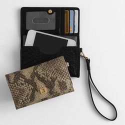 Cassie Snakeskin Smartphone Wallet