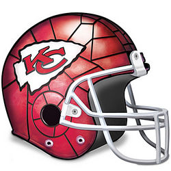 Kansas City Chiefs Football Helmet Tabletop Accent Lamp