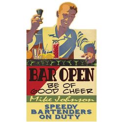 Personalized Bar Open Sign