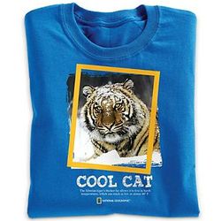 Cool Cat Tiger T-Shirt in Youth Sizes