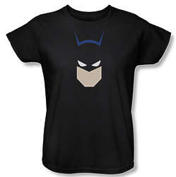 Ladies Batman Bat Head Cartoon T-Shirt