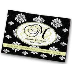 Personalized Damask Welcome Mat