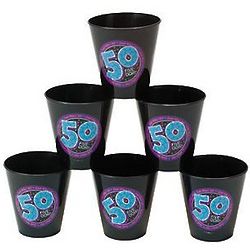 Look Who's 50 Shot Glass
