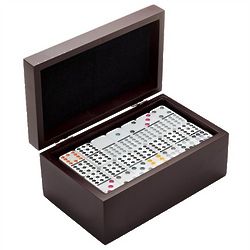 Personalized Dominos Set with Wooden Gift Box