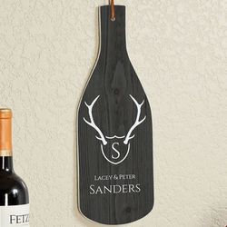 Trophy Antlers Personalized Glass Cutting Board