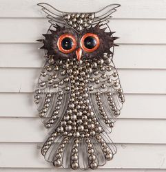 Bubbles the Owl Metal Wall Art
