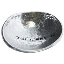 Count Your Blessings Pewter Dish