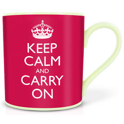 Keep Calm and Carry On Porcelain Mug
