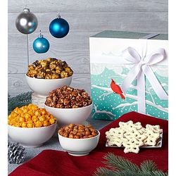 Christmas Crimson Cardinal Snacks and Sweets Gift Box