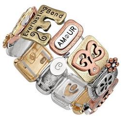 Personalized Love Sentiment Tile Bracelet