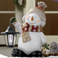 Solar Snowman with Lantern