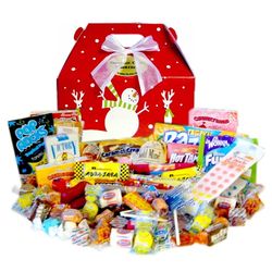 Holiday Snowman Retro Candy Box