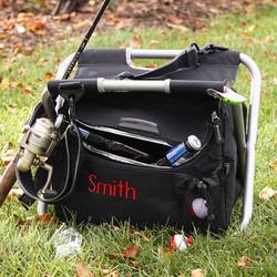 Personalized Fishing and Camping Cooler Chair