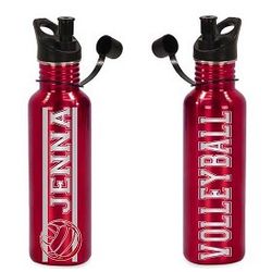 Personalized Volleyball Water Bottle