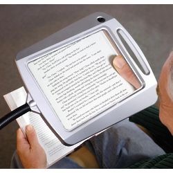 Gooseneck Lighted Full Page Magnifier