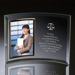 Lawyers Curved Glass Vertical 4x6 Photo Frame