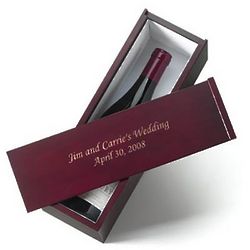Engraved Lid Wine Box