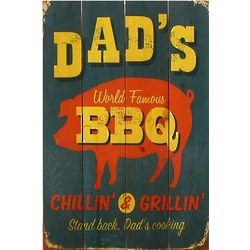 Handcrafted Dad's BBQ Wall Art