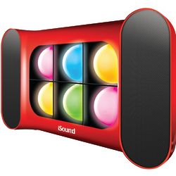 Red iGlow Pro Bluetooth Speaker with Dancing Lights
