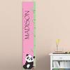 Girl Panda Personalized Height Chart