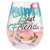 Best Friends Stemless Wine Glass