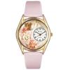 Valentine's Day Small Gold Case with Pink Face Watch