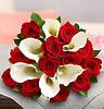 Red Rose and Calla Lily Bouquet